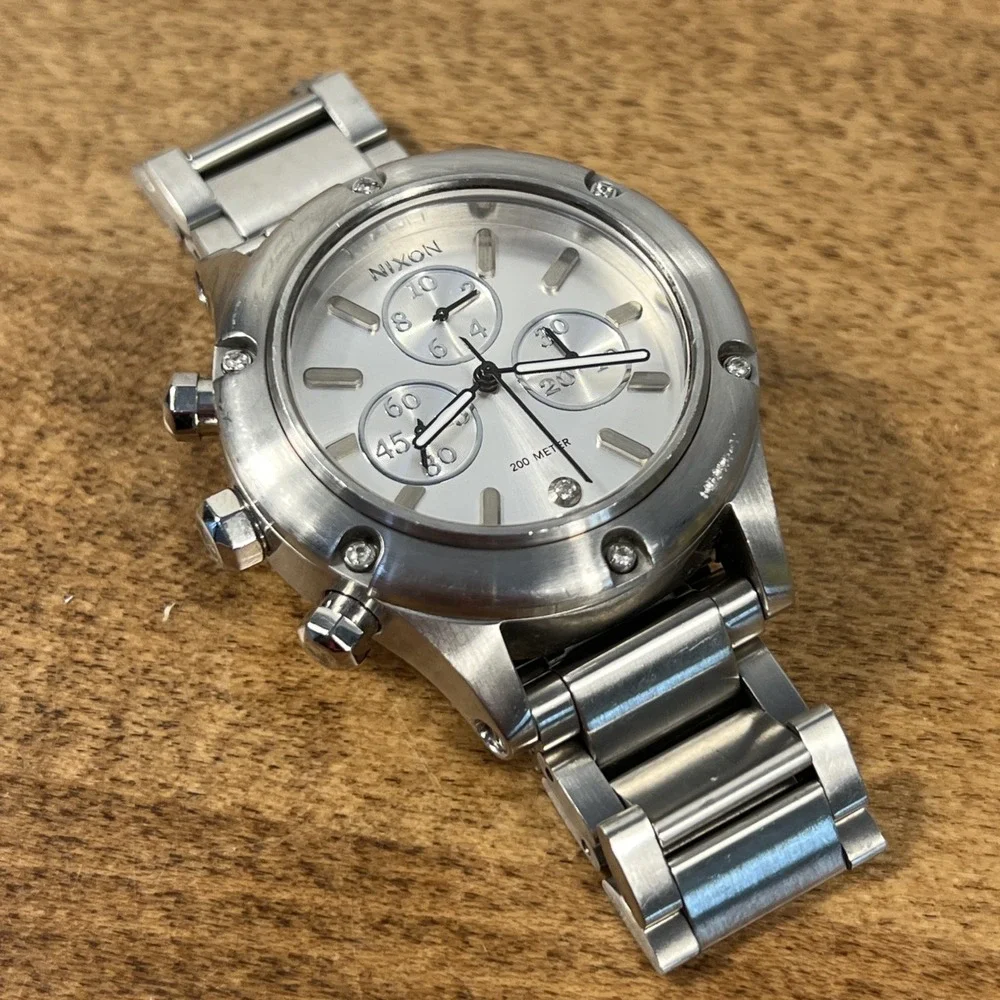 NIXON Bling The Camden Chrono 12A-S Swiss‎ Movement Watch - Needs Battery